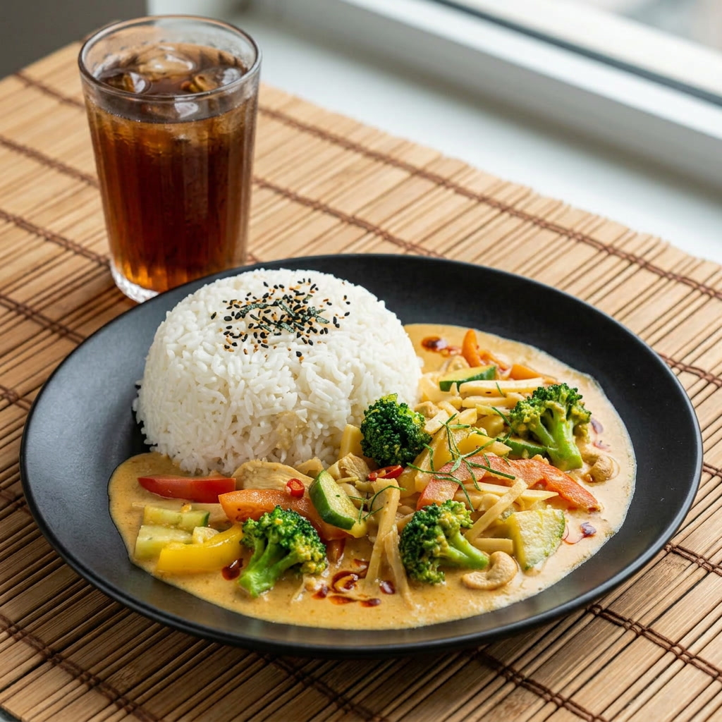 Curry rouge aux légumes