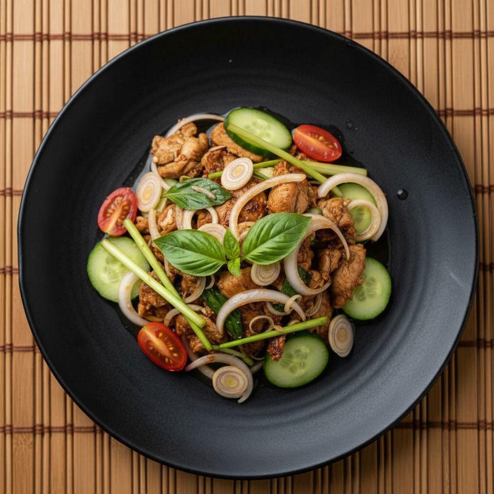 Salade au basilic