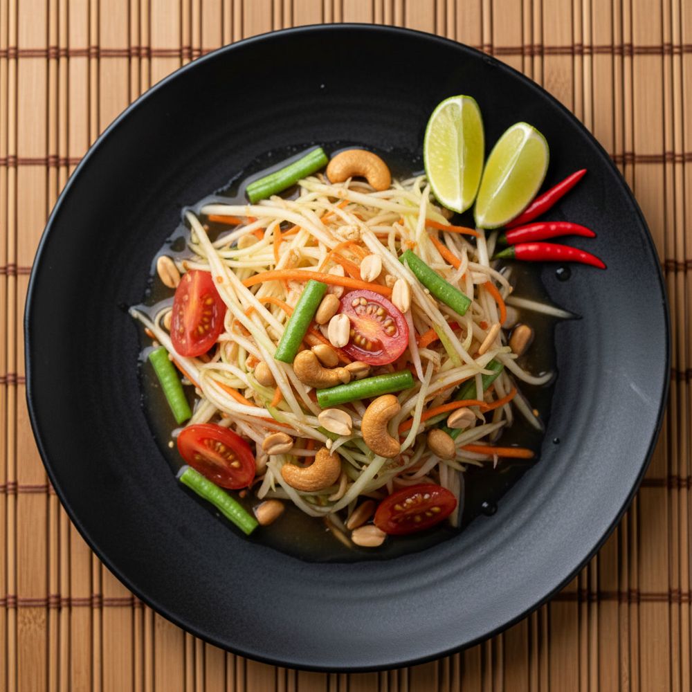 Salade de papaye verte